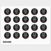 Sticker Rond Ne me fais pas appeler mes singes volants (Feuille)