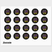 Sticker Rond Ne me faites pas tourner mon interrupteur de sorci (Feuille)