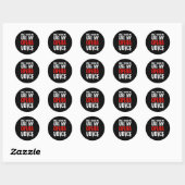 Sticker Rond Ne me force pas à utiliser ma voix d'opéra Chanteu (Feuille)