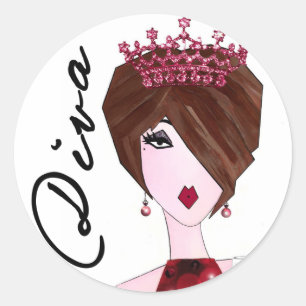 Sticker Rond Ne me hais pas parce que je suis belle, superbe...