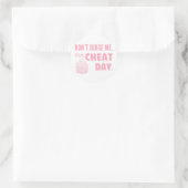 Sticker Rond Ne Me Jugez Pas Mon Jour Cheat Cupcake Rose Diet H (Sac)