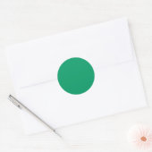 Sticker Rond Ne me pincez pas en vert (Enveloppe)