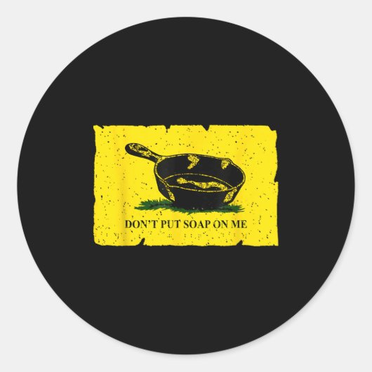 Sticker Rond Ne me savonnez pas (Devant)