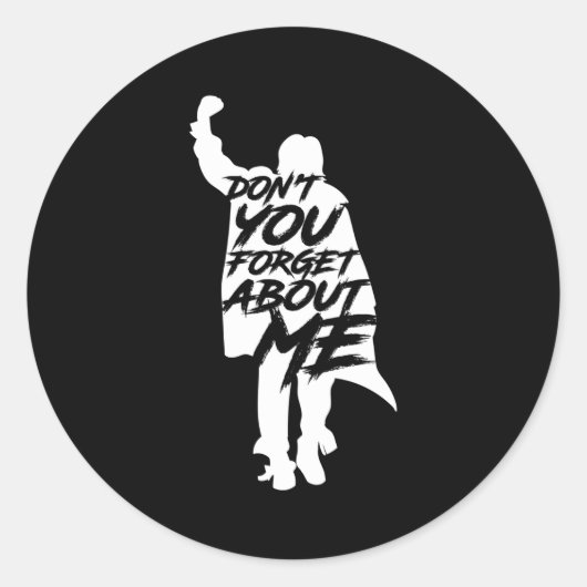 Sticker Rond Ne m'oublie pas de moi Long Sleeve (Devant)