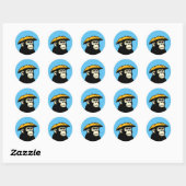 Sticker Rond Ne pas aimer la pluie (Feuille)