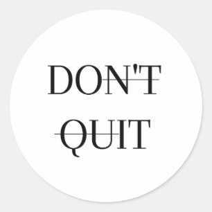 Sticker Rond Ne pas arrêter/faire