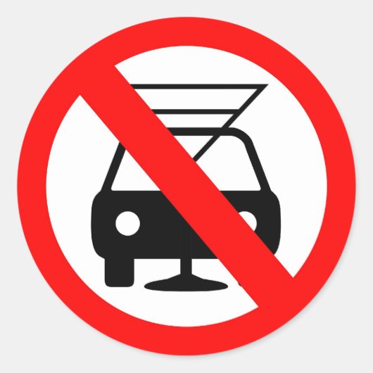 Sticker Rond Ne pas boire et conduire (Devant)