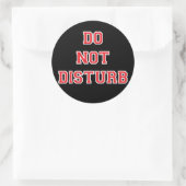Sticker Rond Ne pas déranger (Sac)