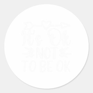 Sticker Rond Ne Pas Être D'Accord Sensibilisation À La Santé Me