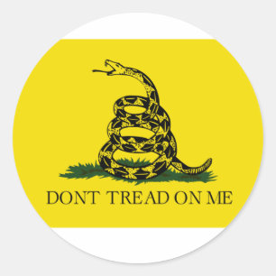 Sticker Rond Ne pas me taper sur le drapeau
