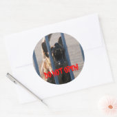 Sticker Rond Ne pas ouvrir (Enveloppe)