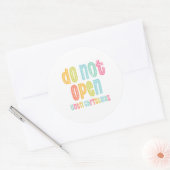 Sticker Rond Ne pas ouvrir avant Noël (Enveloppe)