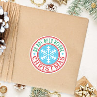 Ne pas ouvrir avant Noël Cadeau