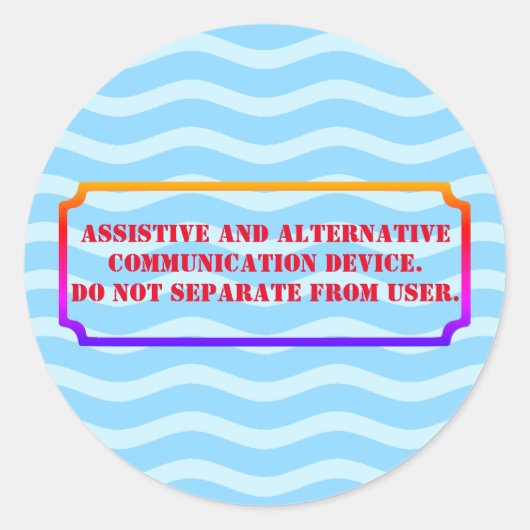 Sticker Rond Ne pas prendre la couleur AAC (Devant)