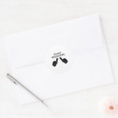 Sticker Rond Ne pas réanimer Sarcastique (Enveloppe)