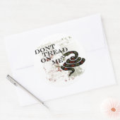 Sticker Rond Ne pas taper sur moi (Enveloppe)
