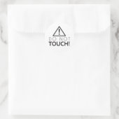 Sticker Rond Ne pas toucher (Sac)