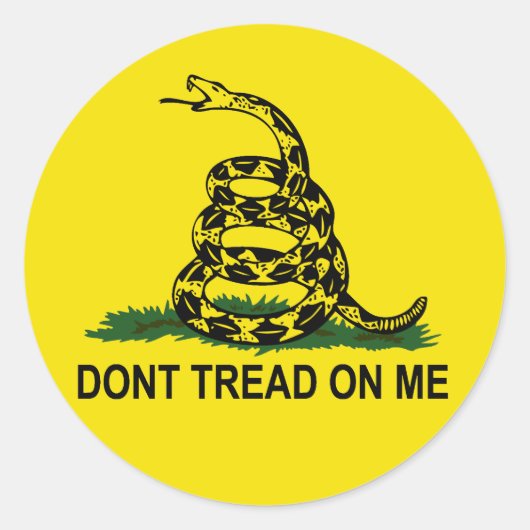 Sticker Rond Ne Pas Tourner Sur Moi (Devant)