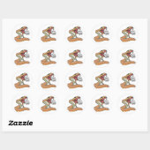 Sticker Rond Ne Pas Tourner Sur Moi (Feuille)