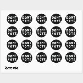 Sticker Rond Ne pas voter (Feuille)
