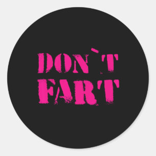 Sticker Rond Ne Pète Pas Bodybuilding Protéine Fitness Musculat