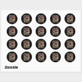 Sticker Rond Ne peut blesser les sentiments utilisés pour tenir (Feuille)