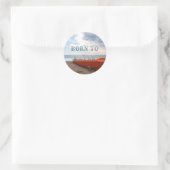 STICKER ROND NÉ POUR LE KAYAK (Sac)
