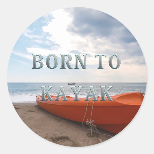STICKER ROND NÉ POUR LE KAYAK (Devant)