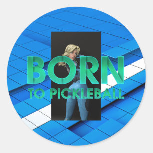 STICKER ROND NÉ POUR LE PICKLEBALL