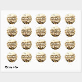 STICKER ROND NÉ POUR LES COURSES HIPPIQUES (Feuille)