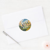 STICKER ROND NÉ POUR RANDONNER (Enveloppe)