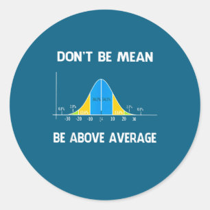 Sticker Rond Ne signifie pas Mathématiques supérieures à la moy