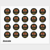 Sticker Rond Ne sois pas un assquatch (Feuille)