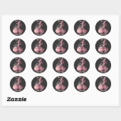 Sticker Rond Ne Sois Pas Une Sorcière Basique Potion Rose Vinta (Feuille)