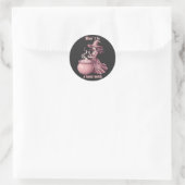 Sticker Rond Ne Sois Pas Une Sorcière Basique Potion Rose Vinta (Sac)