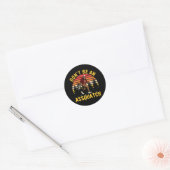 Sticker Rond Ne soyez pas un Assquatch (Enveloppe)