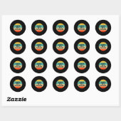 Sticker Rond Ne soyez pas un Richard (Feuille)