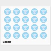 Sticker Rond Ne testez pas mes lois - (Feuille)