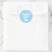 Sticker Rond Ne testez pas mes lois - (Sac)