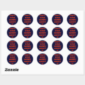 STICKER ROND NE T'INQUIÈTE MÊME PAS À CE SUJET (Feuille)