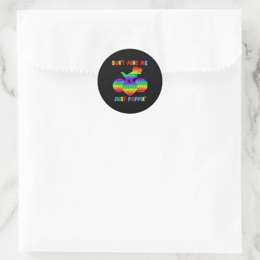 Sticker Rond Ne T'inquiète Pas De Moi, Simplement Pn' Drôle De  (Sac)