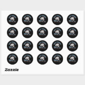 Sticker Rond Ne t'inquiète pas Dieu vous a eu (Feuille)