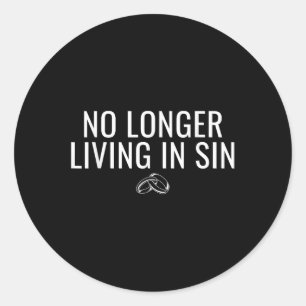 Sticker Rond Ne Vivant Plus Dans Le Mariage De Mariage De Maria