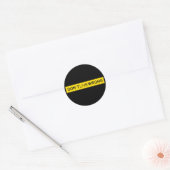 Sticker Rond Ne vivez pas mal, en enduisant la parodie (Enveloppe)