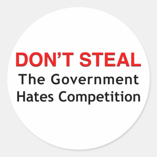 Sticker Rond Ne vole pas (Devant)