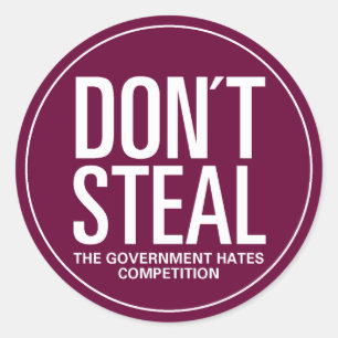 Sticker Rond Ne vole pas