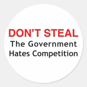 Sticker Rond Ne volez pas