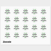 Sticker Rond Ne vous insultez pas (Feuille)