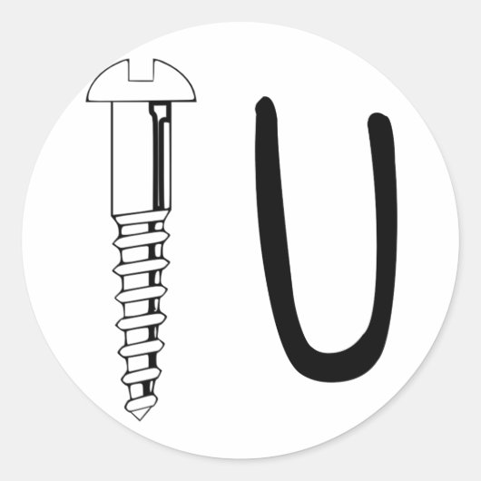 Sticker Rond Ne vous laissez pas (Devant)