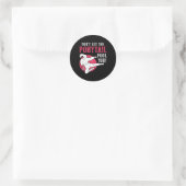 Sticker Rond Ne vous laissez pas tromper par la queue de cheval (Sac)